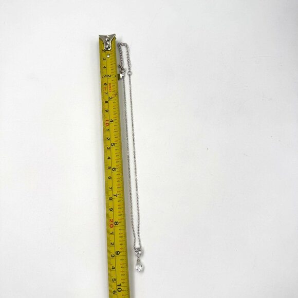 Laila Rowe Crystal Teardrop Necklace Adjustable 6" - 9" - Picture 9 of 10